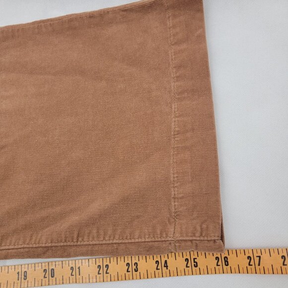 7 FOR ALL MANKIND Womens Pants Sz 32 Cropped Alexa Corduroy BROWN Wide Leg - Picture 15 of 16